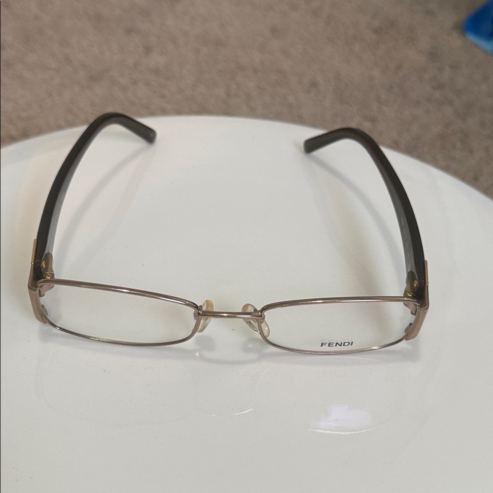 Fendi Dark Brown Rectangular Glasses - image 7
